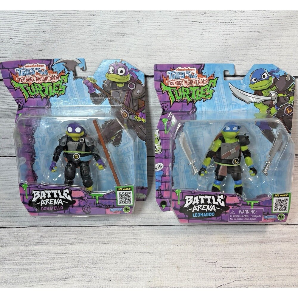 Tales Of the TMNT Figures Lot 2 Leonardo & Donatello Battle Arena 2025 NEW